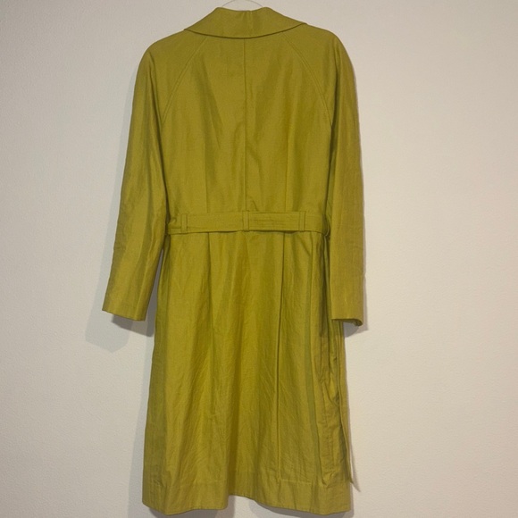 Yellow Trench Coat dress with Belt - Picture 5 of 5